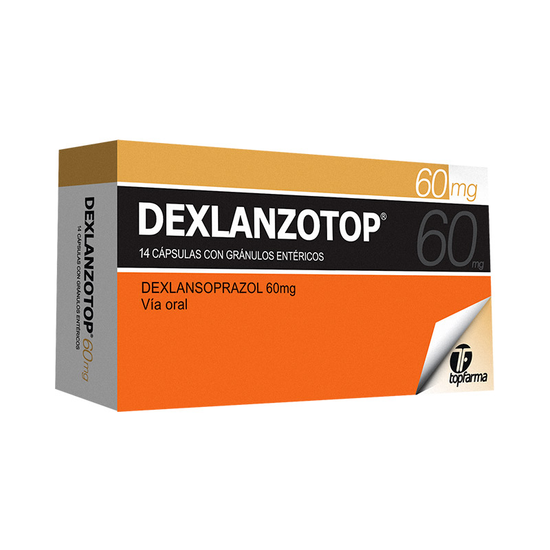 Dexlanzotop 60 mg caja x 14 cápsulas 